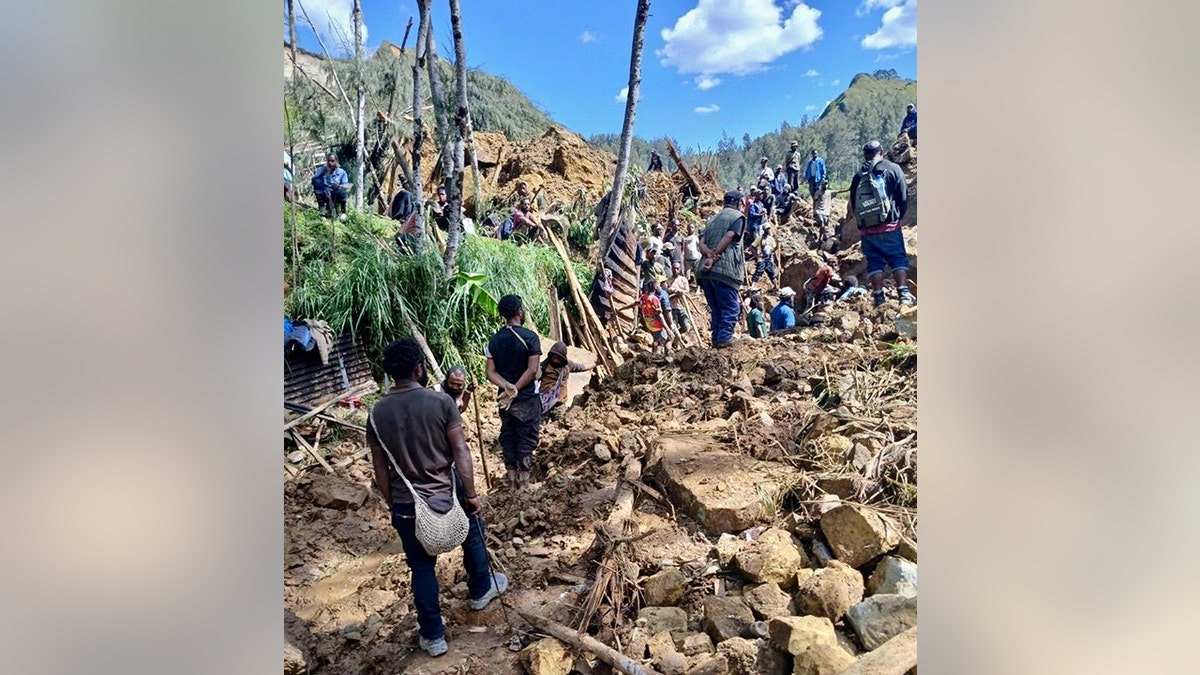 Site of Papua New Guinea landslide