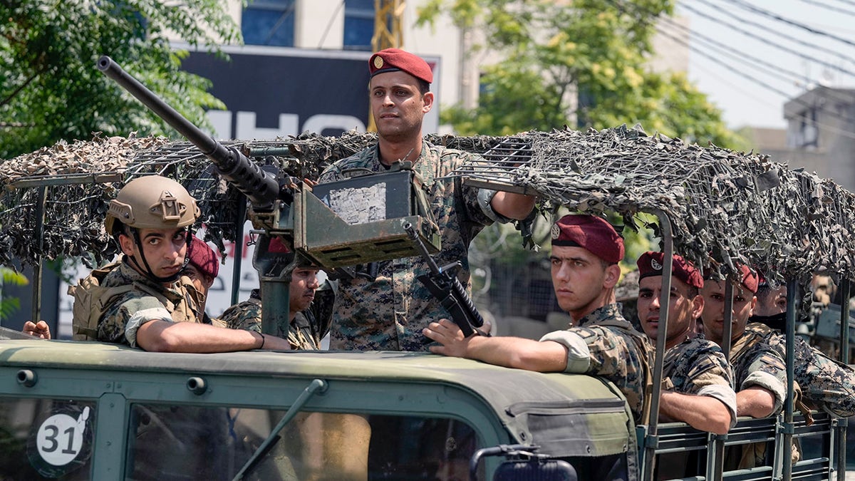 Lebanese special forces after U.S. embassy attack