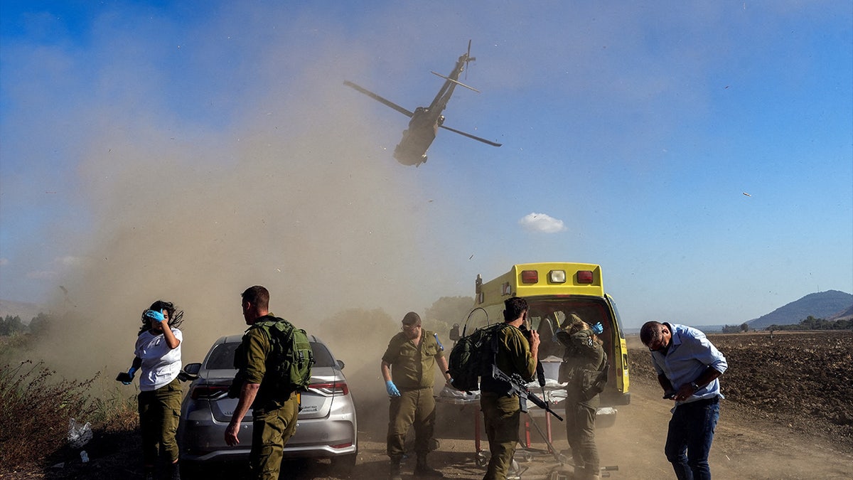 Injured man in Israel