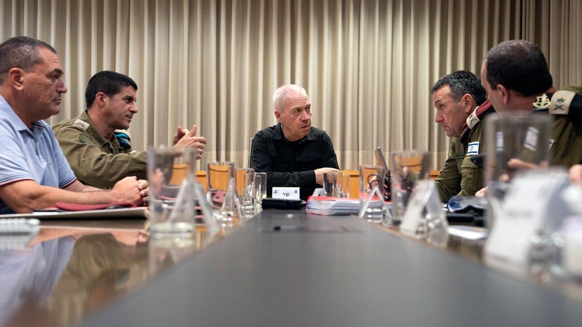 Minister of Defense Yoav Gallant in meeting