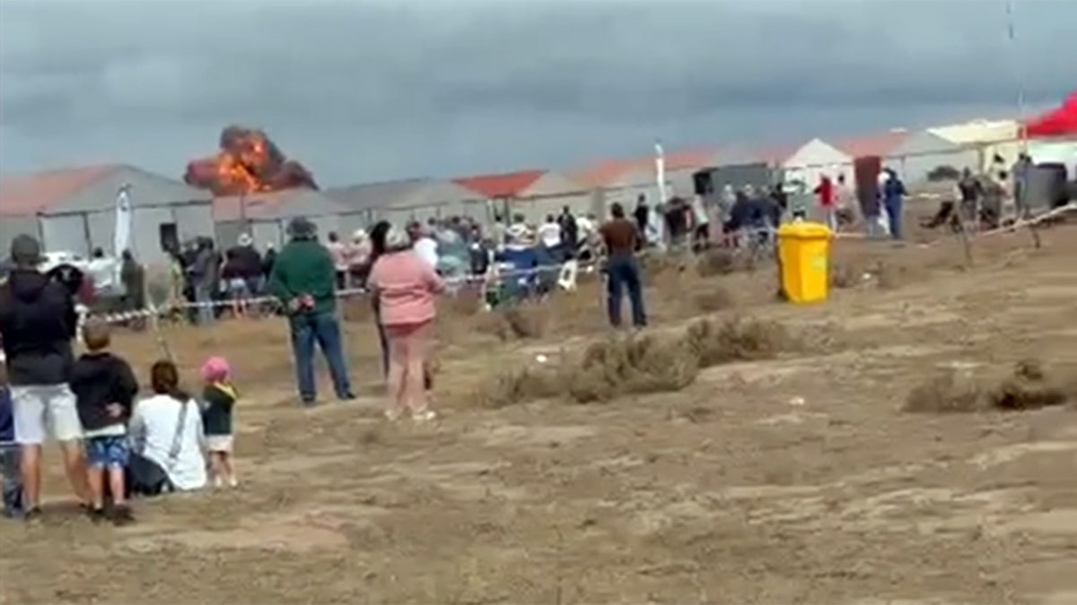 South Africa plane crash fireball