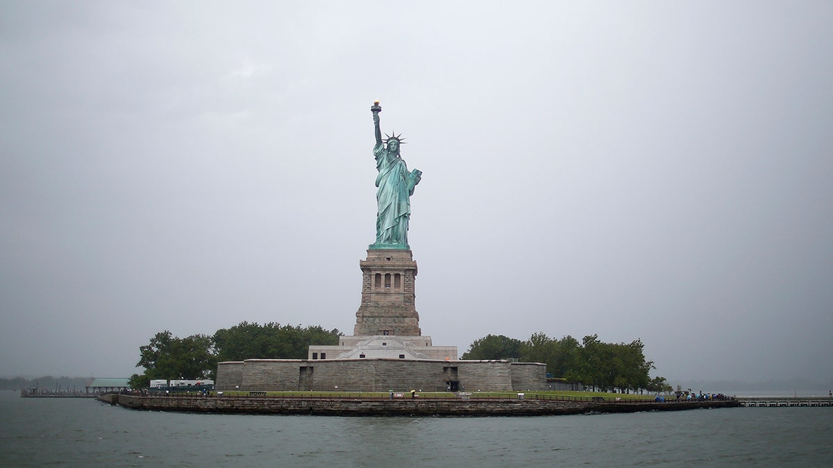 Statue of Liberty in a distance