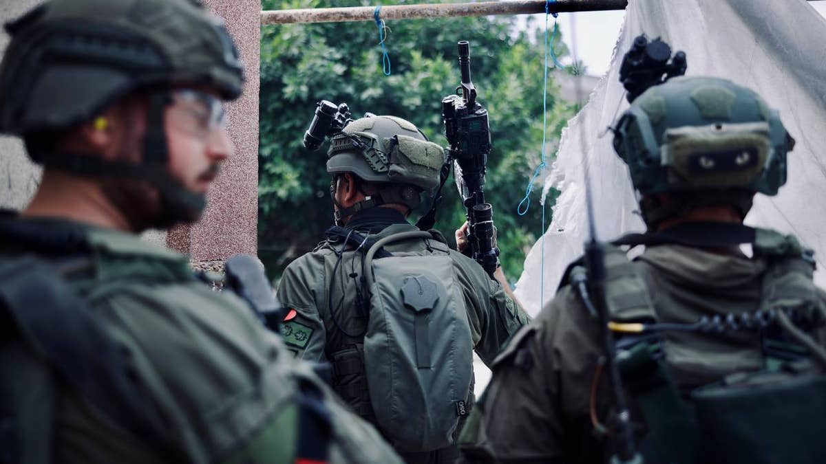 IDF troops in the vicinity of Al-Shifa Hospital in Gaza.
