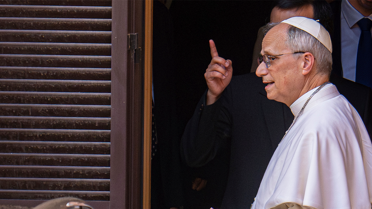 Pope Leo XIV leaves the Augustinian General House