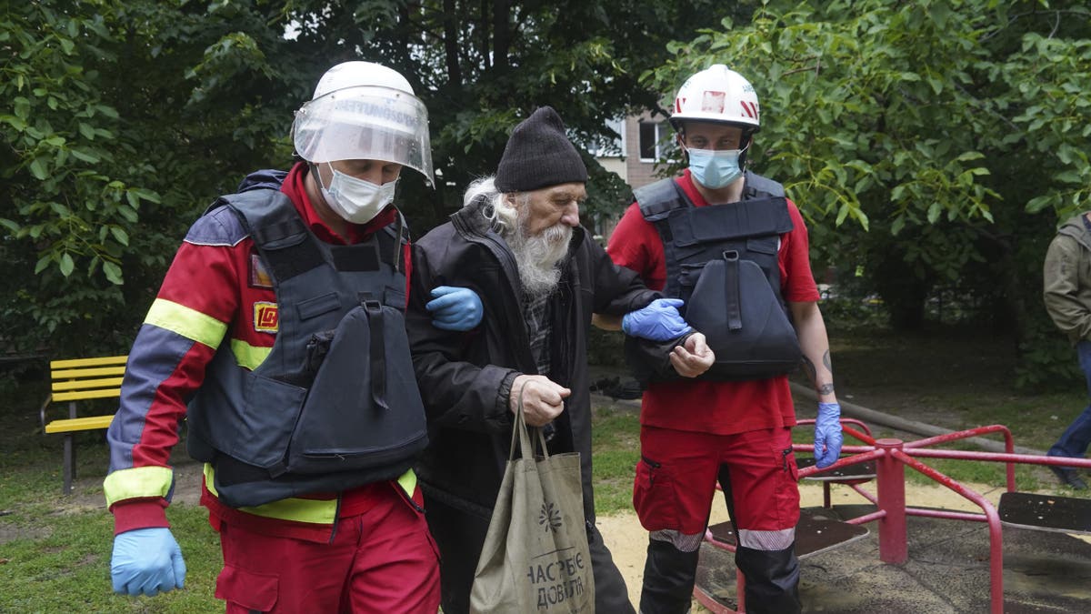 Elderly man assisted after attack