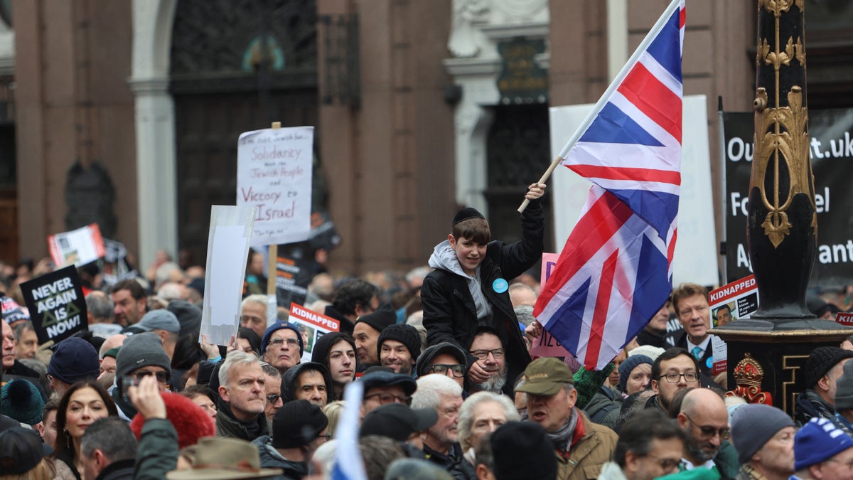 March against antisemitism in the UK