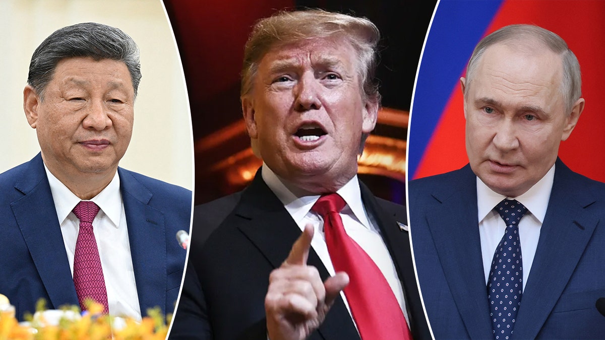 Presidents Xi, Trump and Putin
