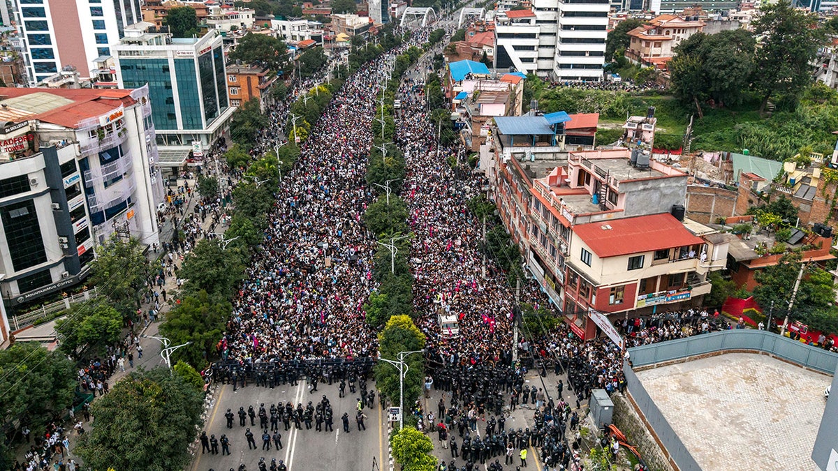 Mass protests erupt in Kathmandu, Nepal