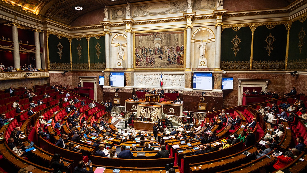 general assembly seen sitting inside Palais Bourbon