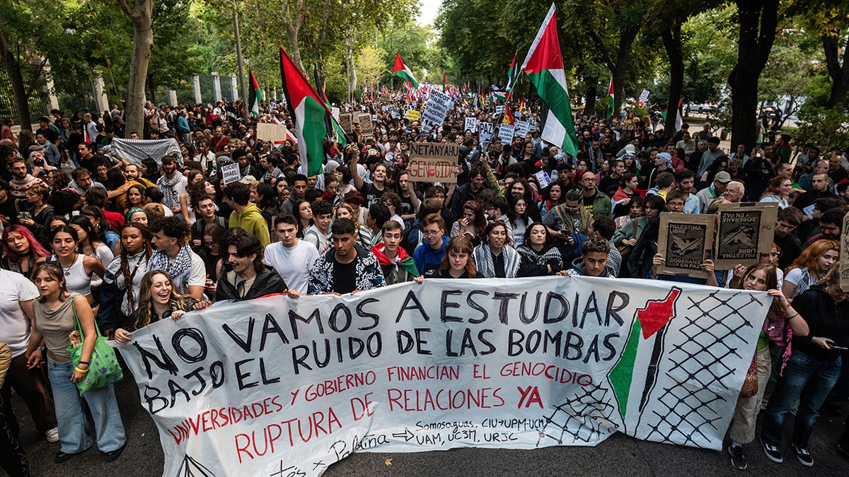 Anti-Israel protest in Spain