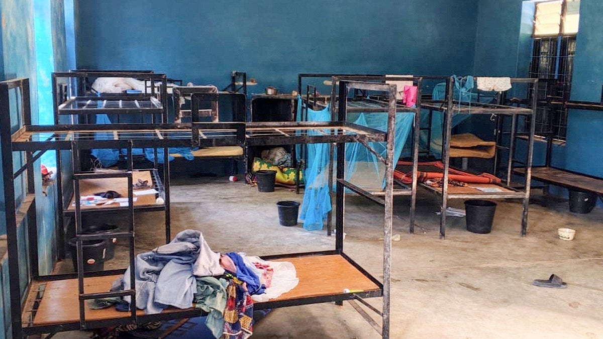 Empty beds at St. Mary's School in Nigeria after the abduction of 303 students and 12 teachers