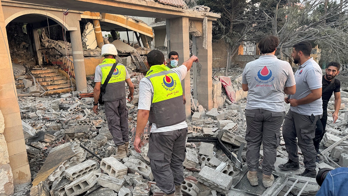 Aftermath of Israeli strikes in Lebanon