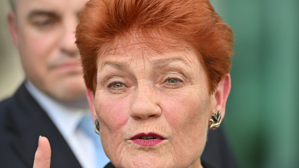 Australian One Nation Leader Pauline Hanson