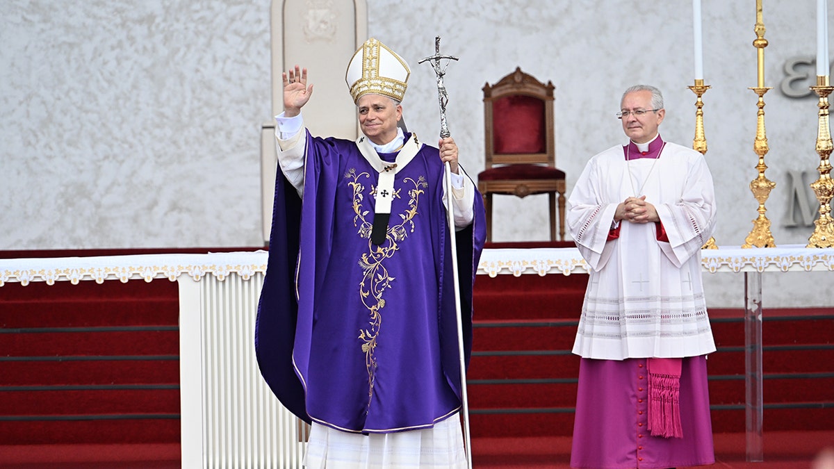 Pope Leo XIV holds open-air mass in Lebanon.
