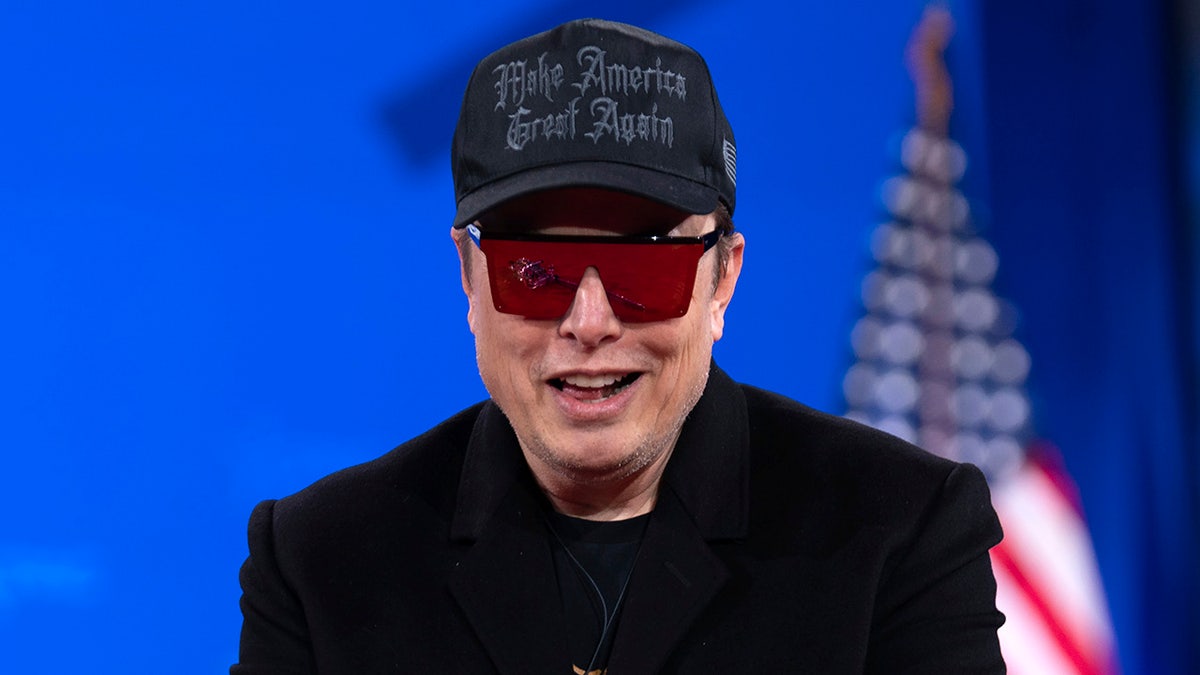Elon Musk at CPAC 2025.
