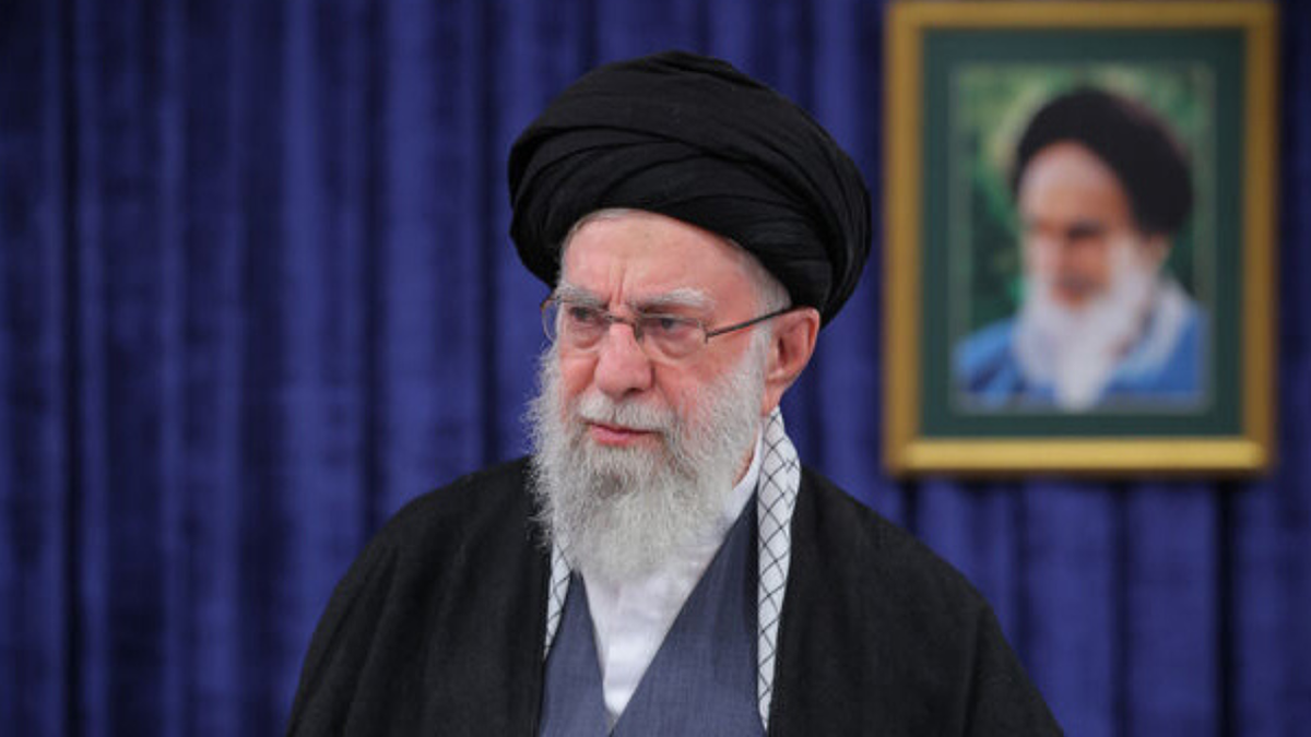 Iran's Supreme Leader Ali Khamenei is seen on Iranian state television.