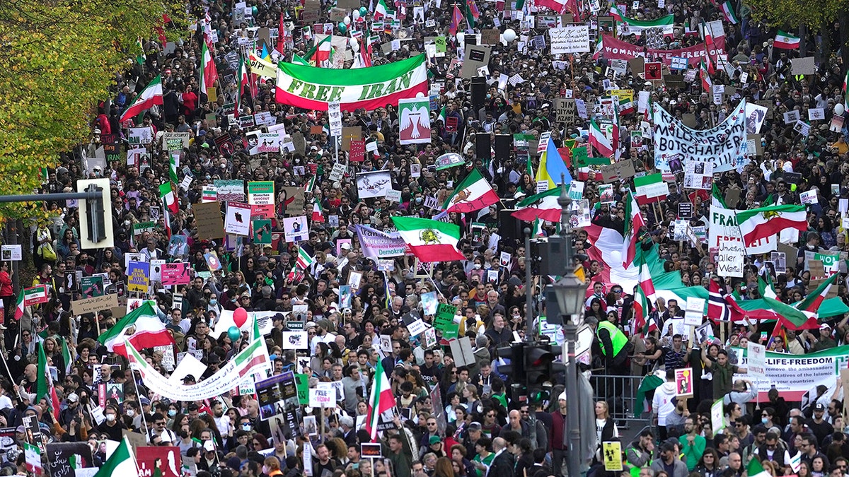 Anti-regime protest in Germany.