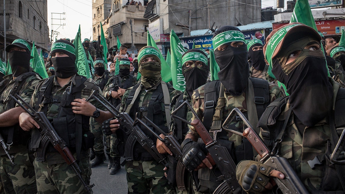 Hamas terrorists in Gaza