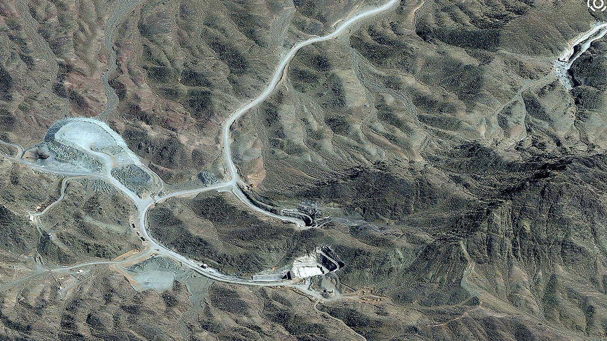 Pickaxe Mountain tunnel complex in Natanz