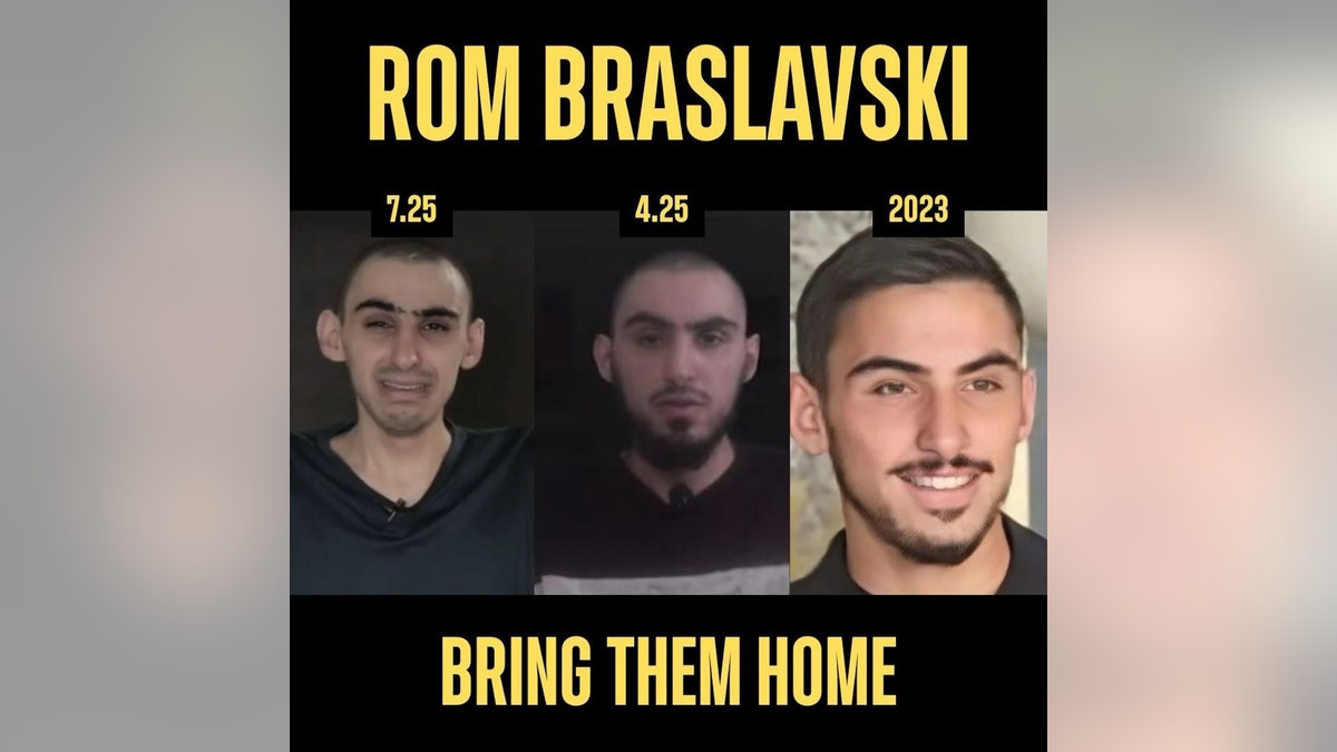 Rom Braslavski was kidnapped by Hamas terrorists at the Nova music festival on Oct. 7, 2023. 