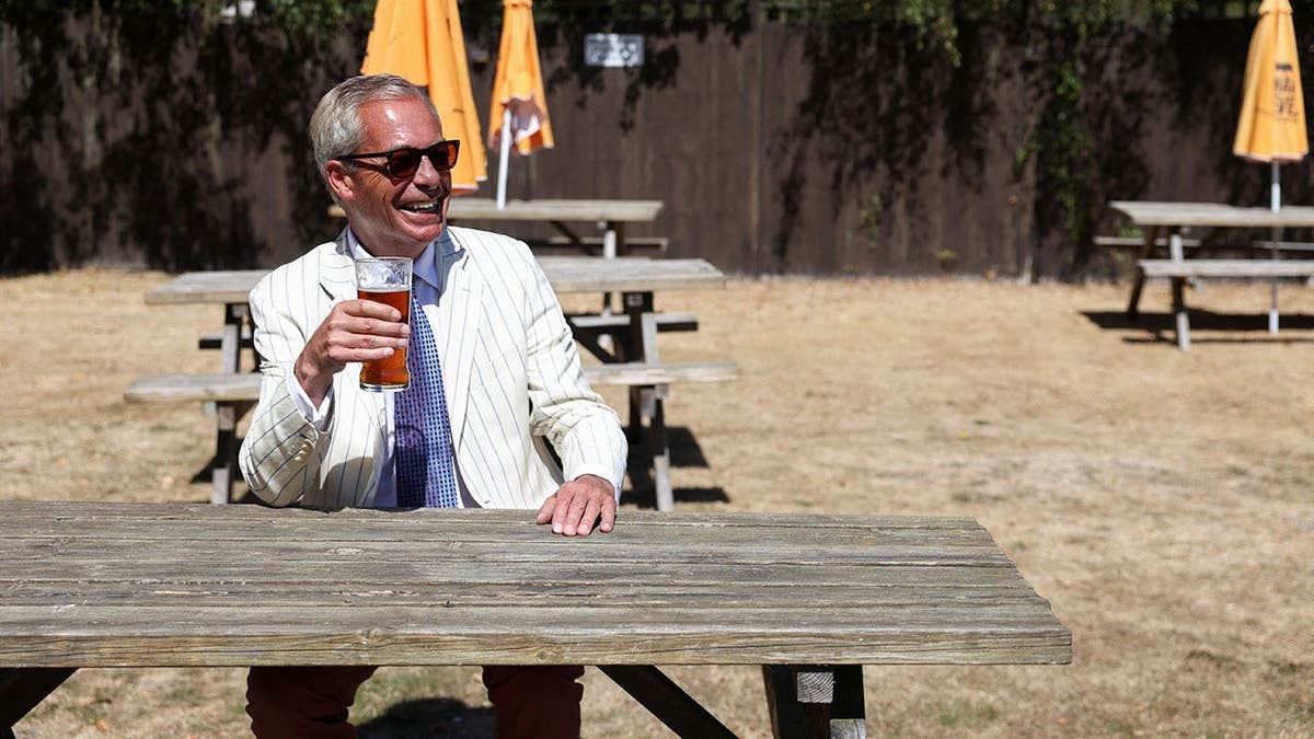 Britain's Reform UK party leader Nigel Farage