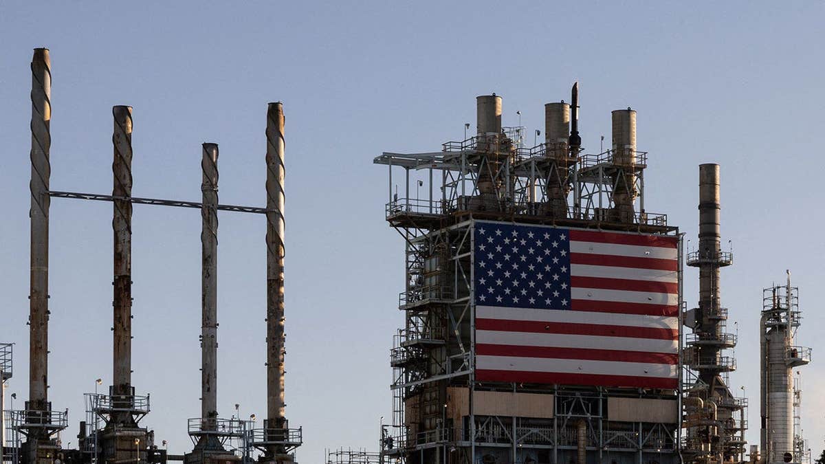 The ConocoPhillips Oil Refinery is seen in Wilmington, California