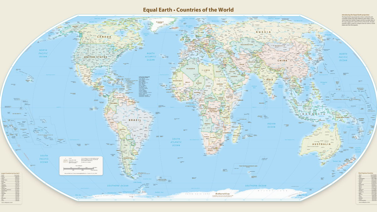 The Equal Earth map