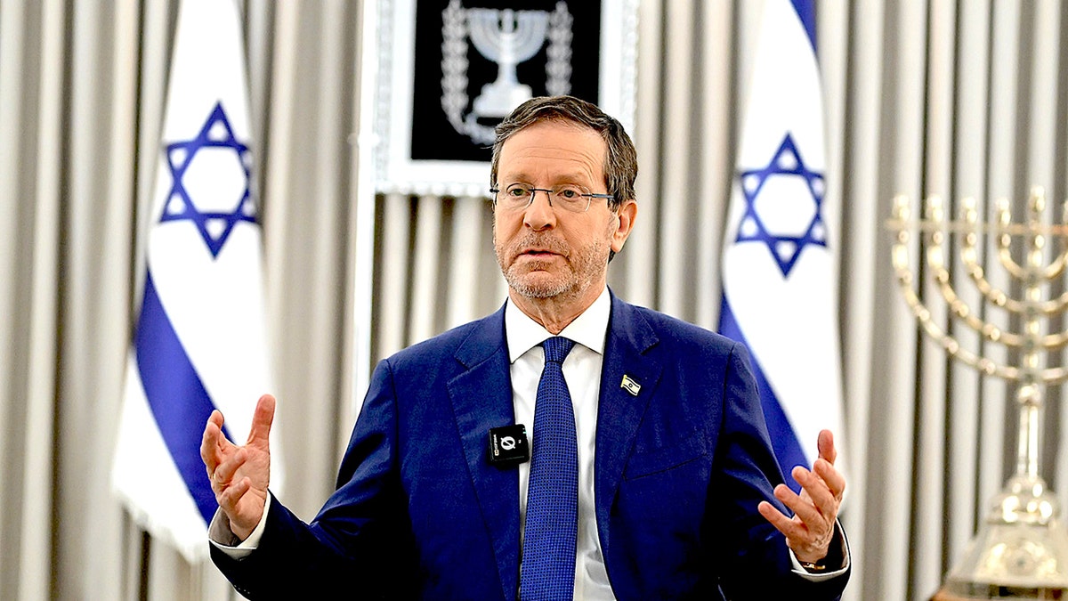 Israeli President Isaac Herzog in Jerusalem