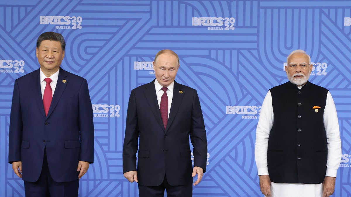 Xi, Putin and Modi at BRICS