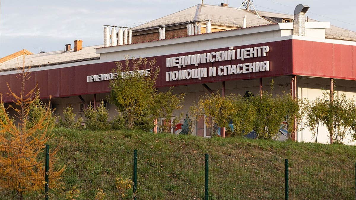 A view of the Medical Assistance and Rescue Centre, an infectious diseases hospital, in the town of Shelekhov in the Irkutsk region, Russia