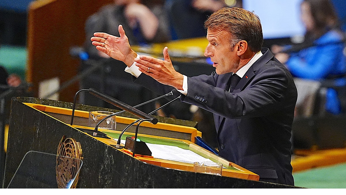 Macron speaks at the United Nations