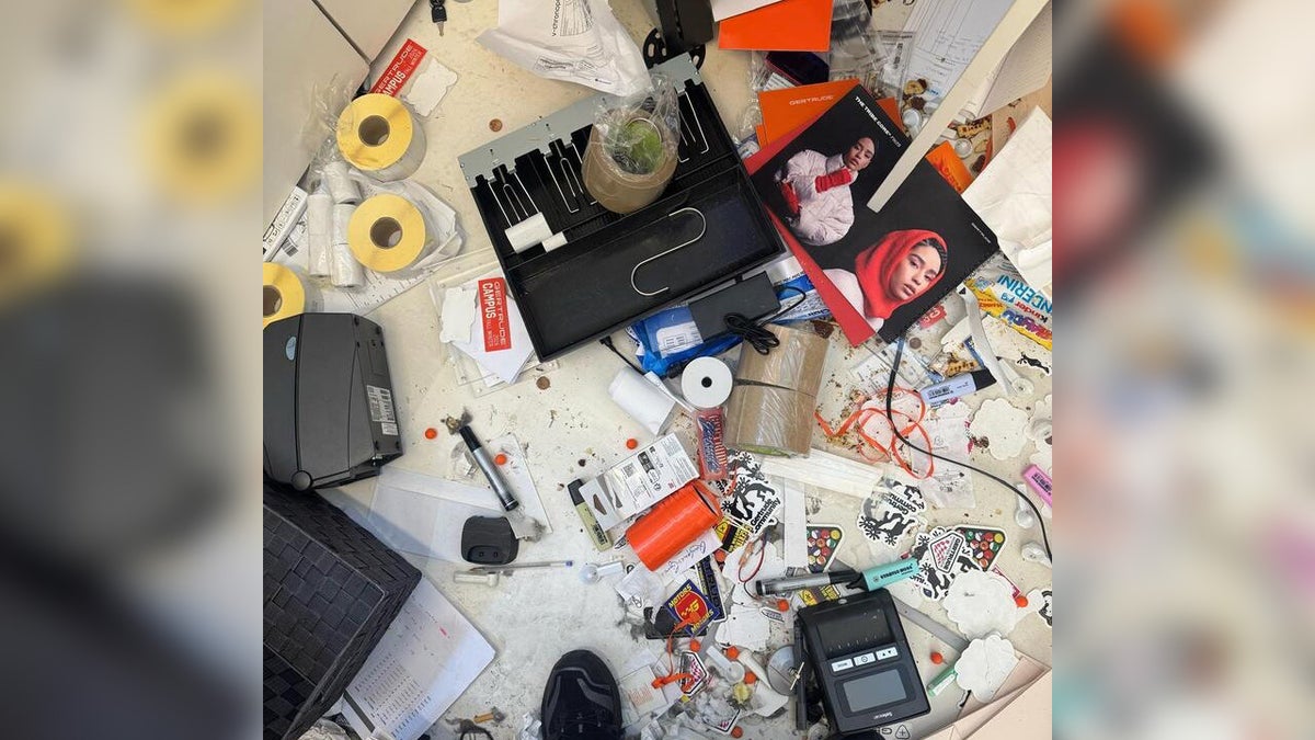 Vandalized store in France