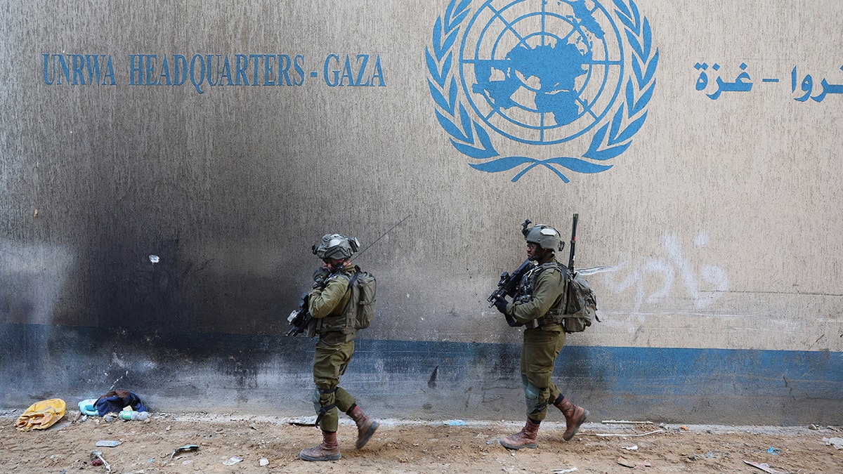 UNRWA headquarters, Gaza.